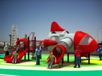 Развлекательный игровой комплекс для двора Космос 3